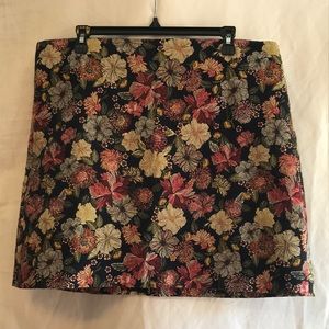 LOFT floral mini skirt, size 14